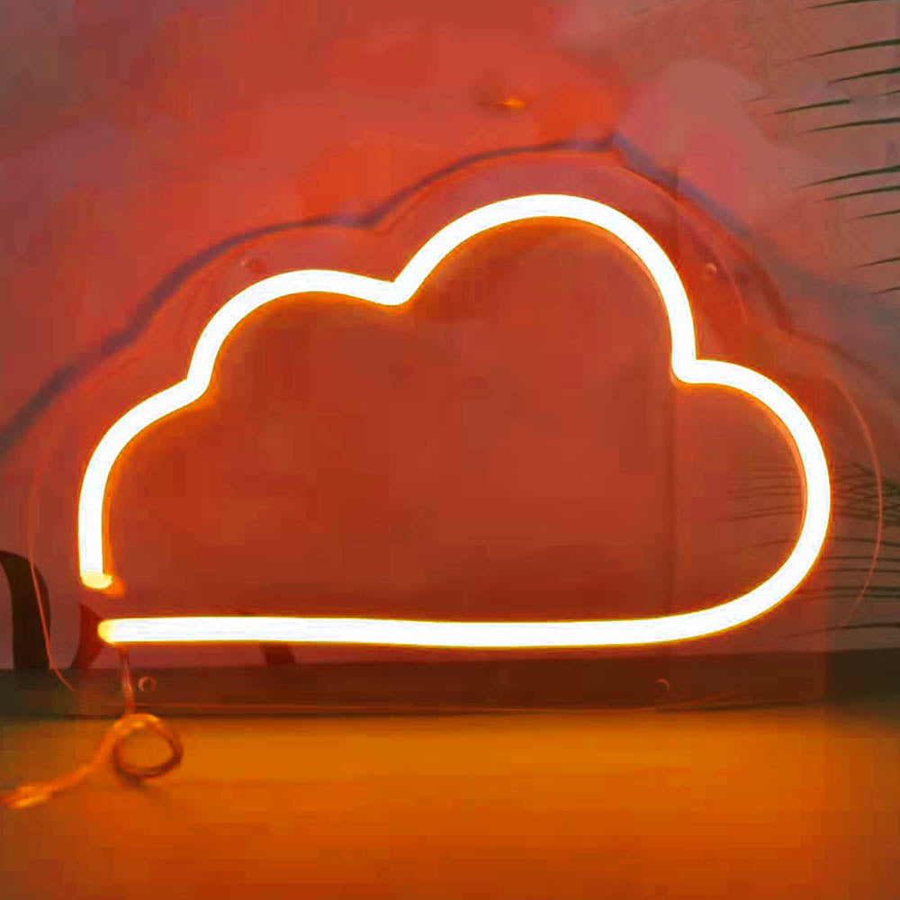 Mini Cloud LED Neon Sign in Light Pink
