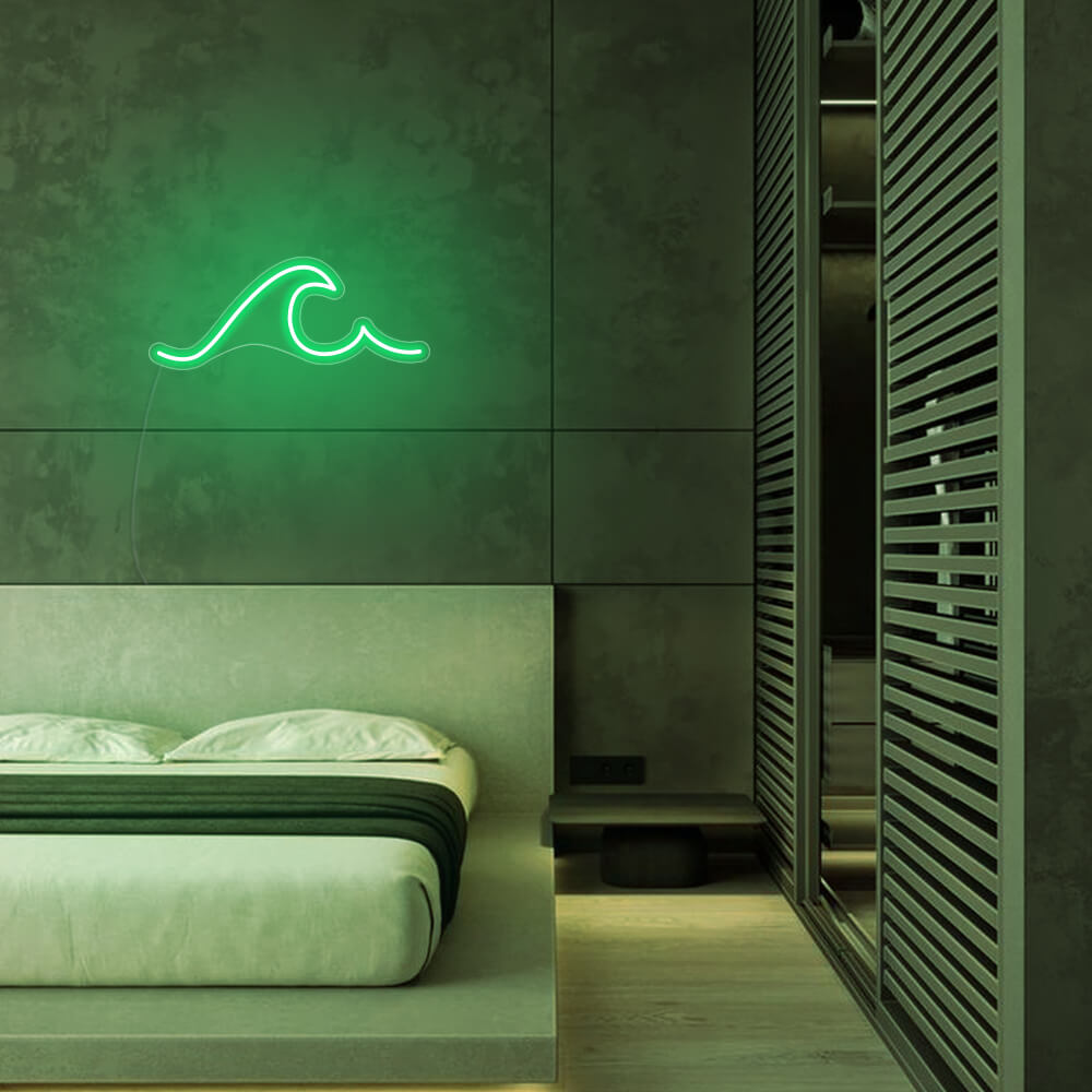 Mini Ocean Waves LED Neon Sign in Blue
