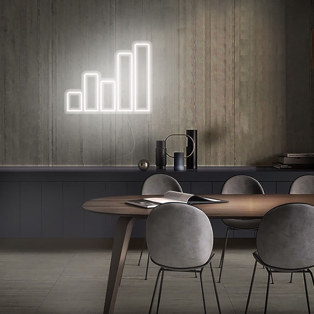 Mini Sound Wave LED Neon Sign in Cool White