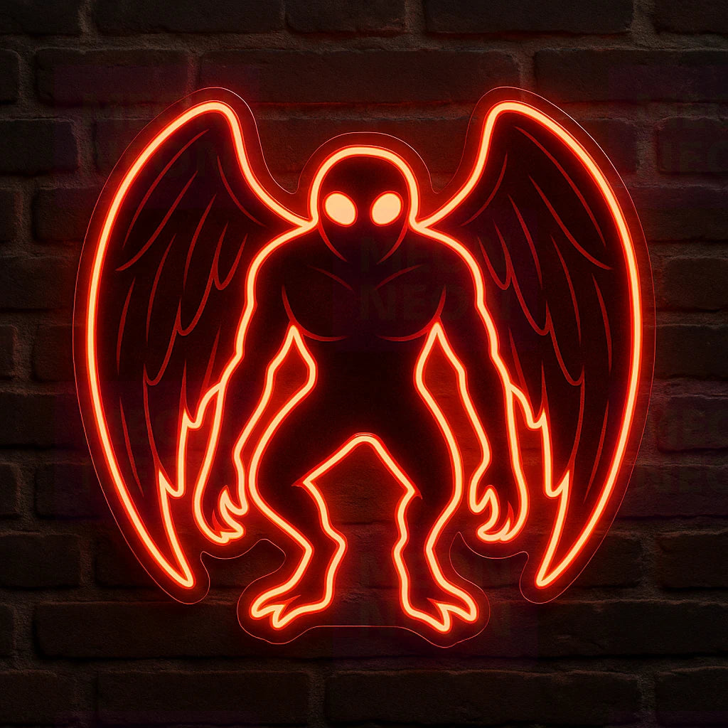 Mothman Cryptid WV LED Neon Sign