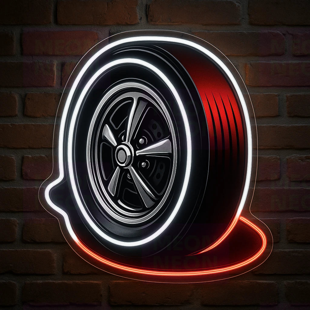 Motor City Wheels LED Neon Sign