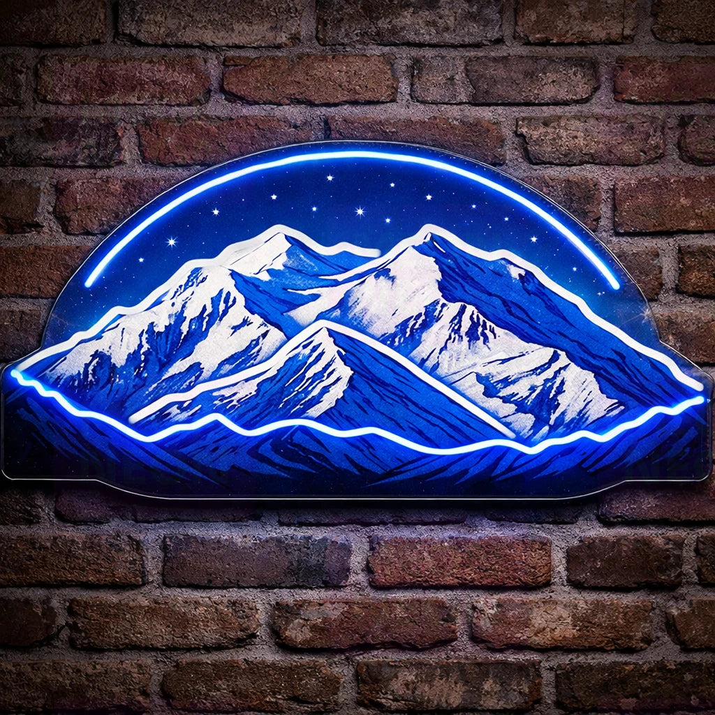Mount Denali Summit LED Neon Sign