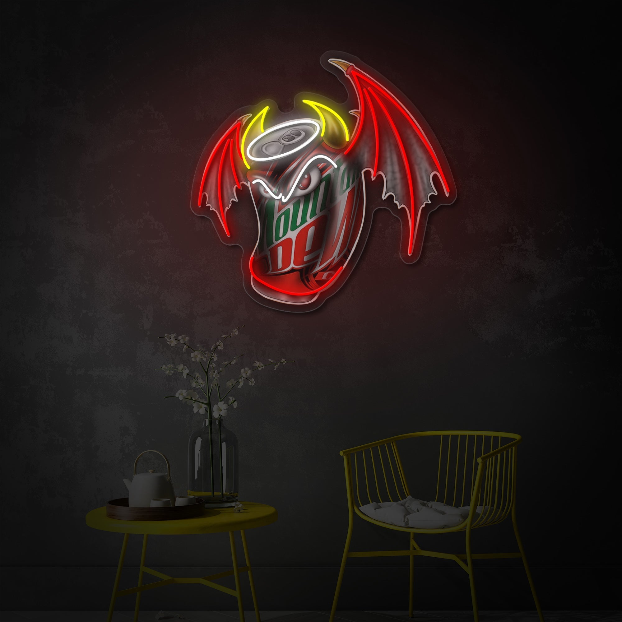 Mountain Dew Wings LED Neon Sign | Brand Art - MEON NEON