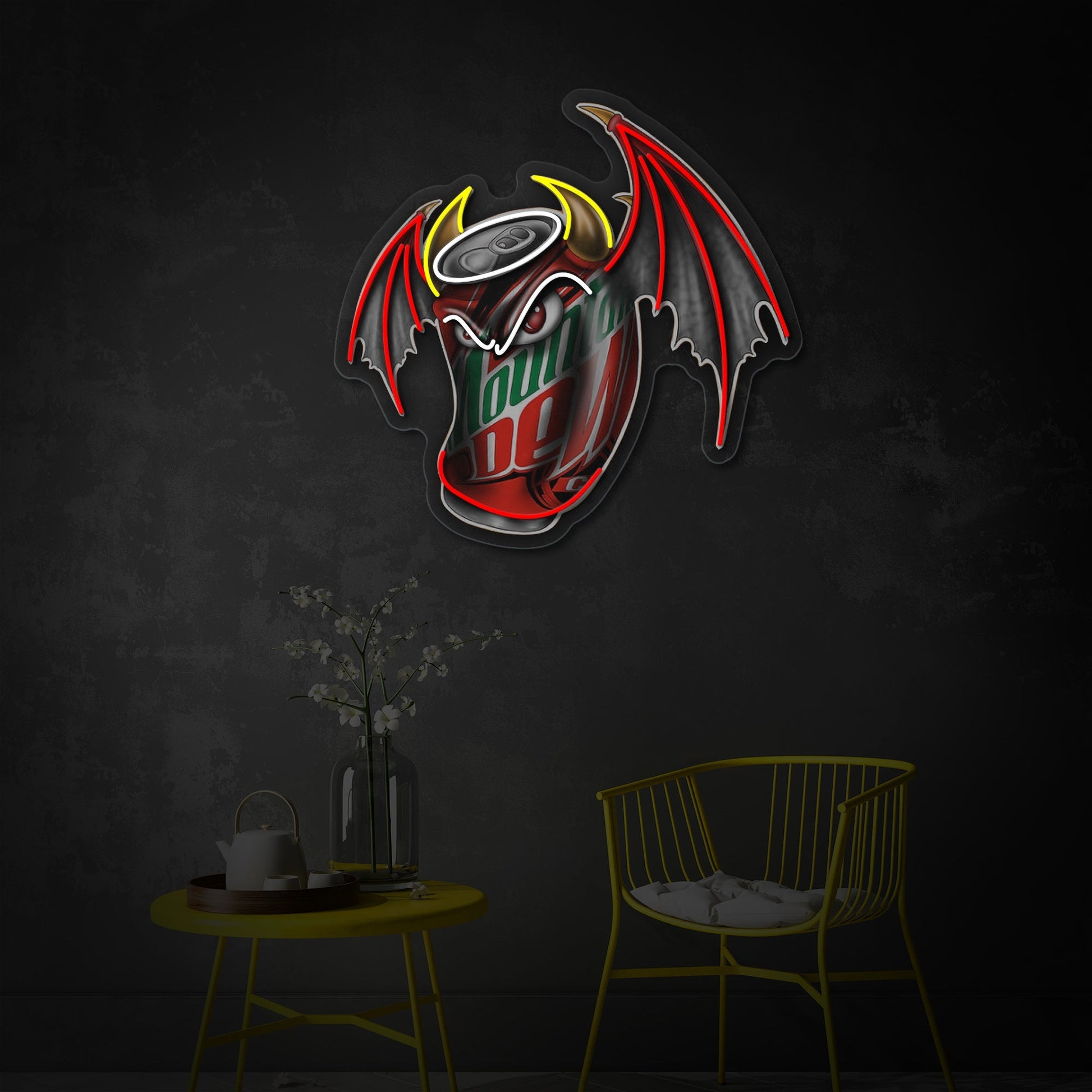 Mountain Dew Wings LED Neon Sign | Brand Art - MEON NEON