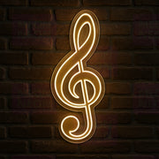 Music Note Treble Clef LED Neon Sign