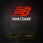 Need Beer LED Neon Sign | Bar Wall Decor - MEON NEON
