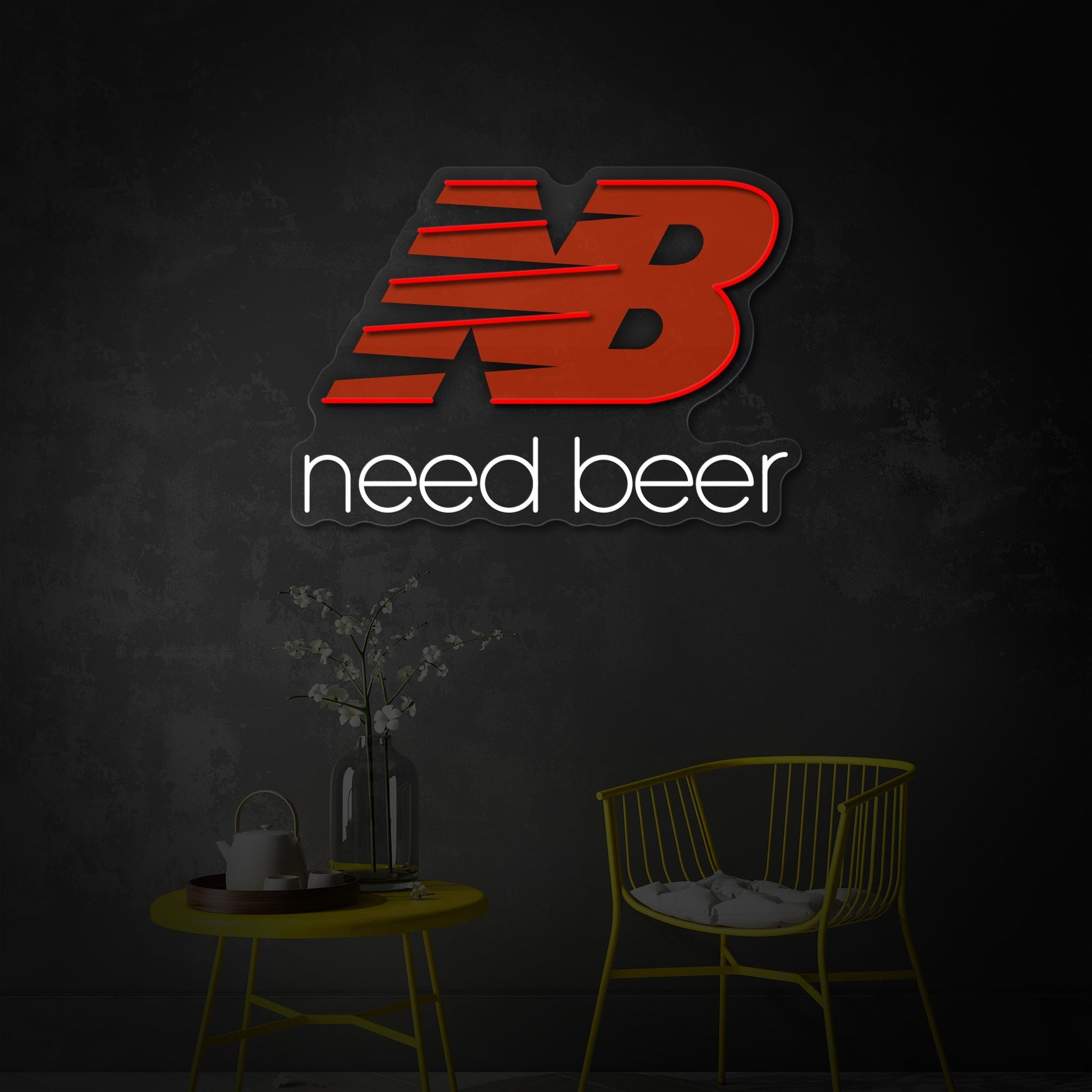 Need Beer LED Neon Sign | Bar Wall Decor - MEON NEON