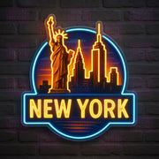 New York Vintage Badge Neon Sign - MEON NEON