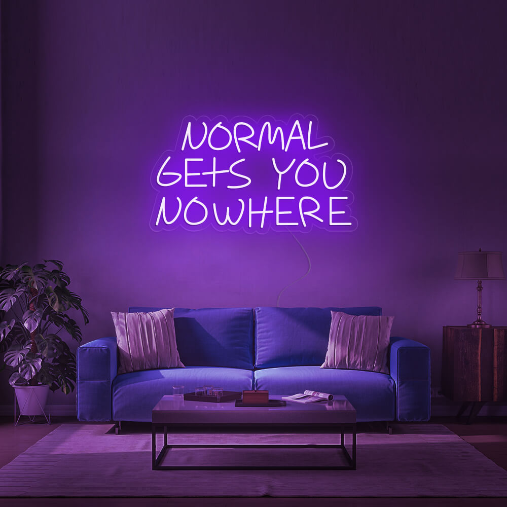 Normal Gets You Nowhere LED Neon Sign (Style 2) in Green