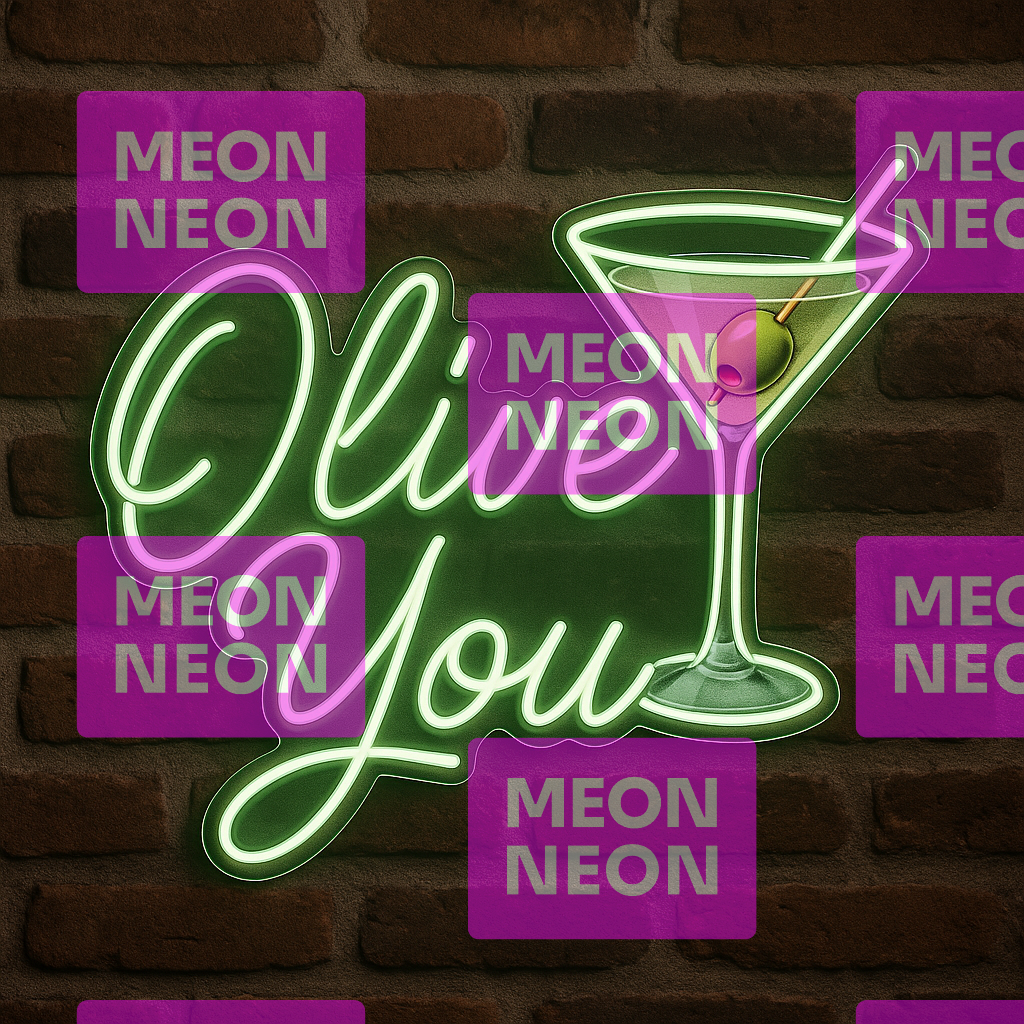 Olive You LED Neon Sign