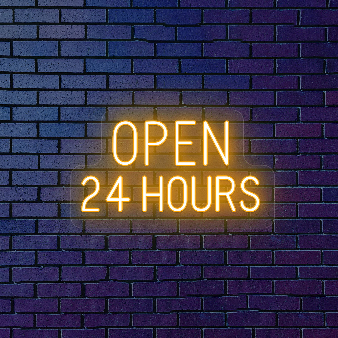 Open 24 Hours Sign image 2