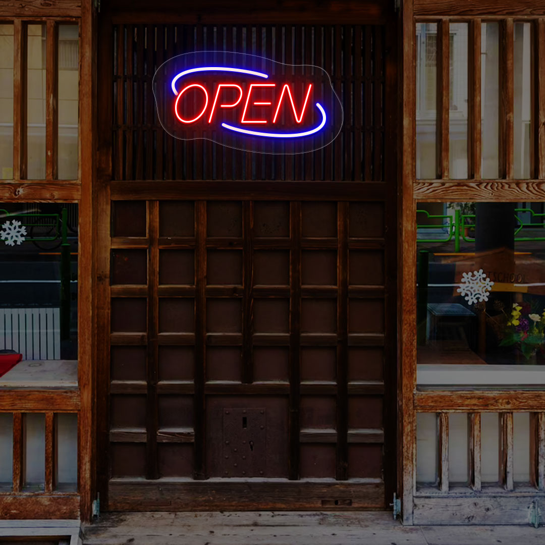 Open Sign Oval Shape image 0