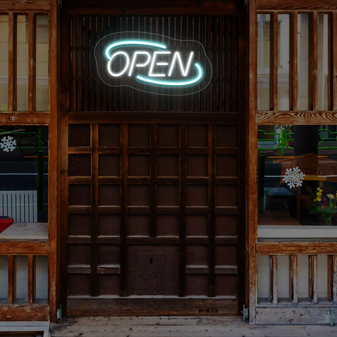 Open Sign Oval Shape image 2