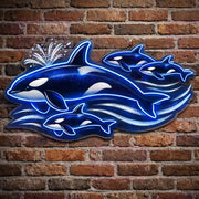 Orca Pod Majesty LED Neon Sign