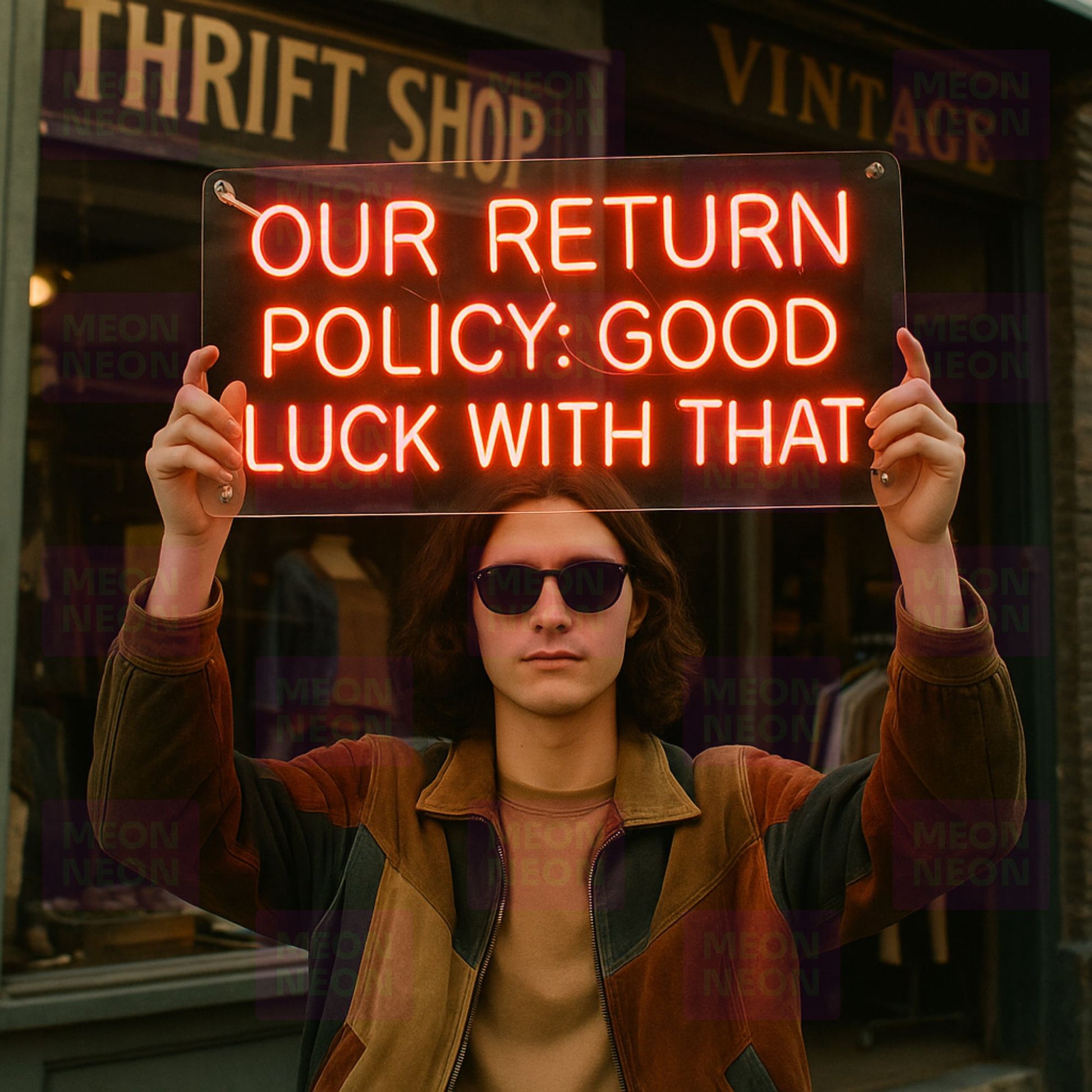 Our Return Policy: Good Luck With That - LED Neon Sign - MEON NEON