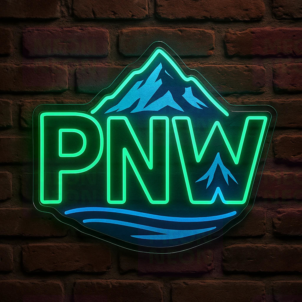 PNW Wanderlust LED Neon Sign
