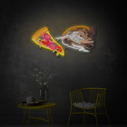 Pizza God LED Neon Sign | Aesthetic Food Wall Art - MEON NEON