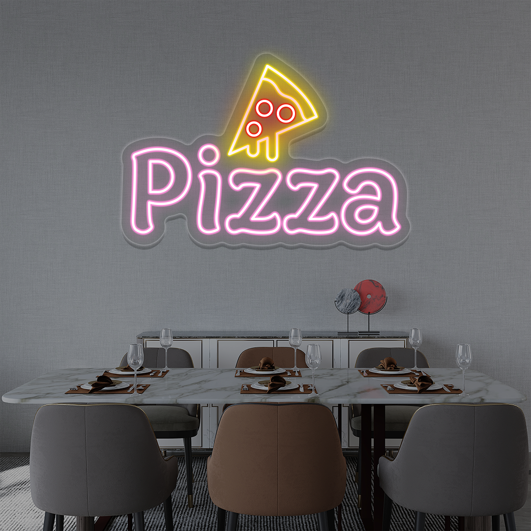 Pizza with Slice Neon Sign image 4