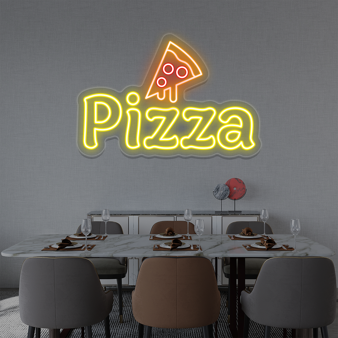 Pizza with Slice Neon Sign image 5