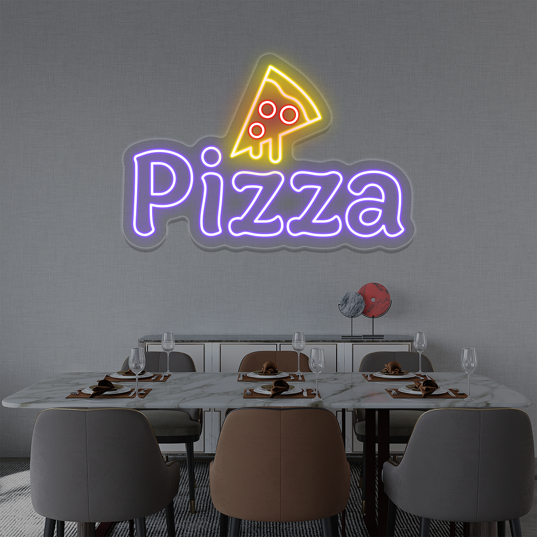 Pizza with Slice Neon Sign image 6