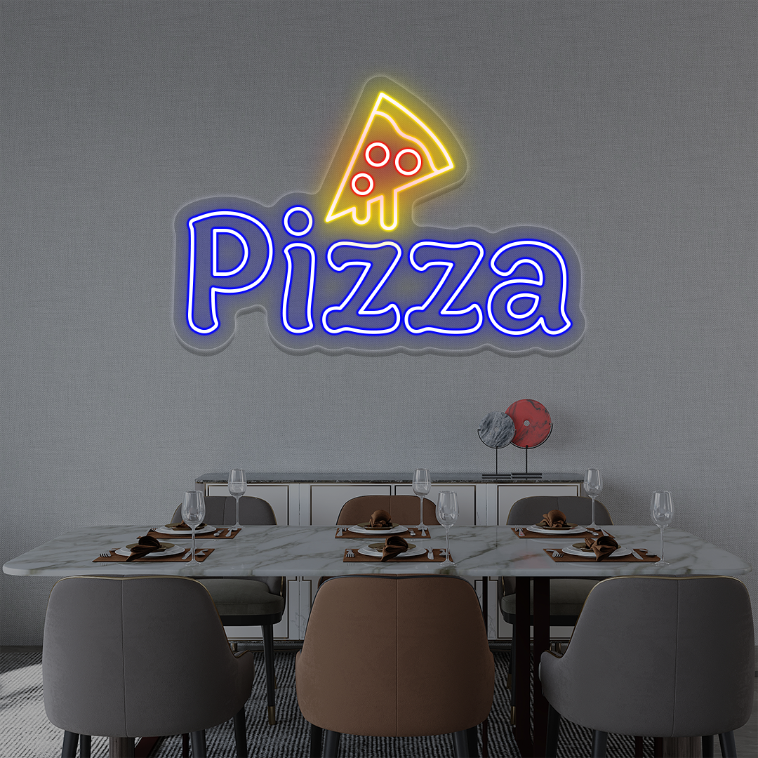 Pizza with Slice Neon Sign image 8