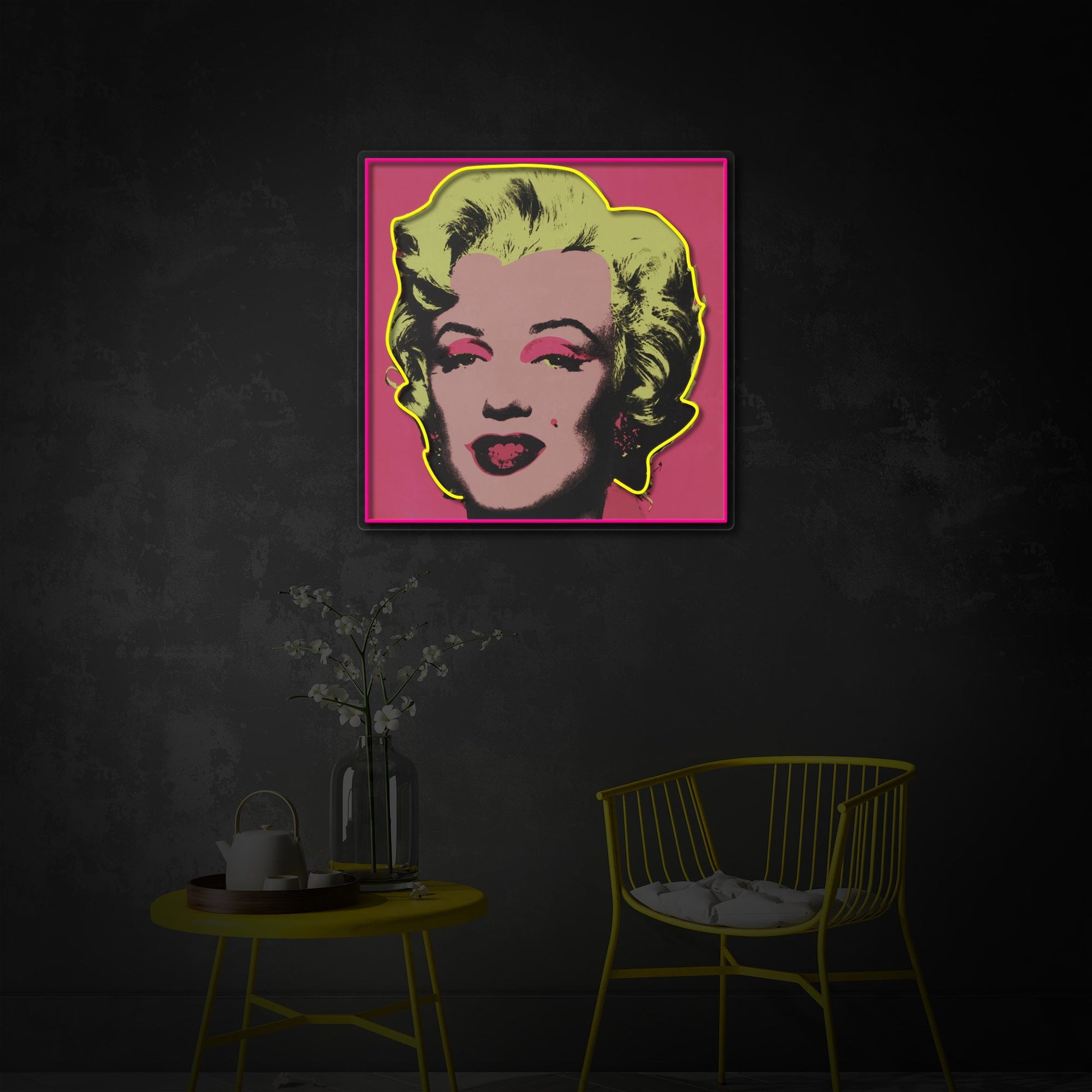 Pop Art Blonde LED Neon Sign | Retro Woman Art - MEON NEON