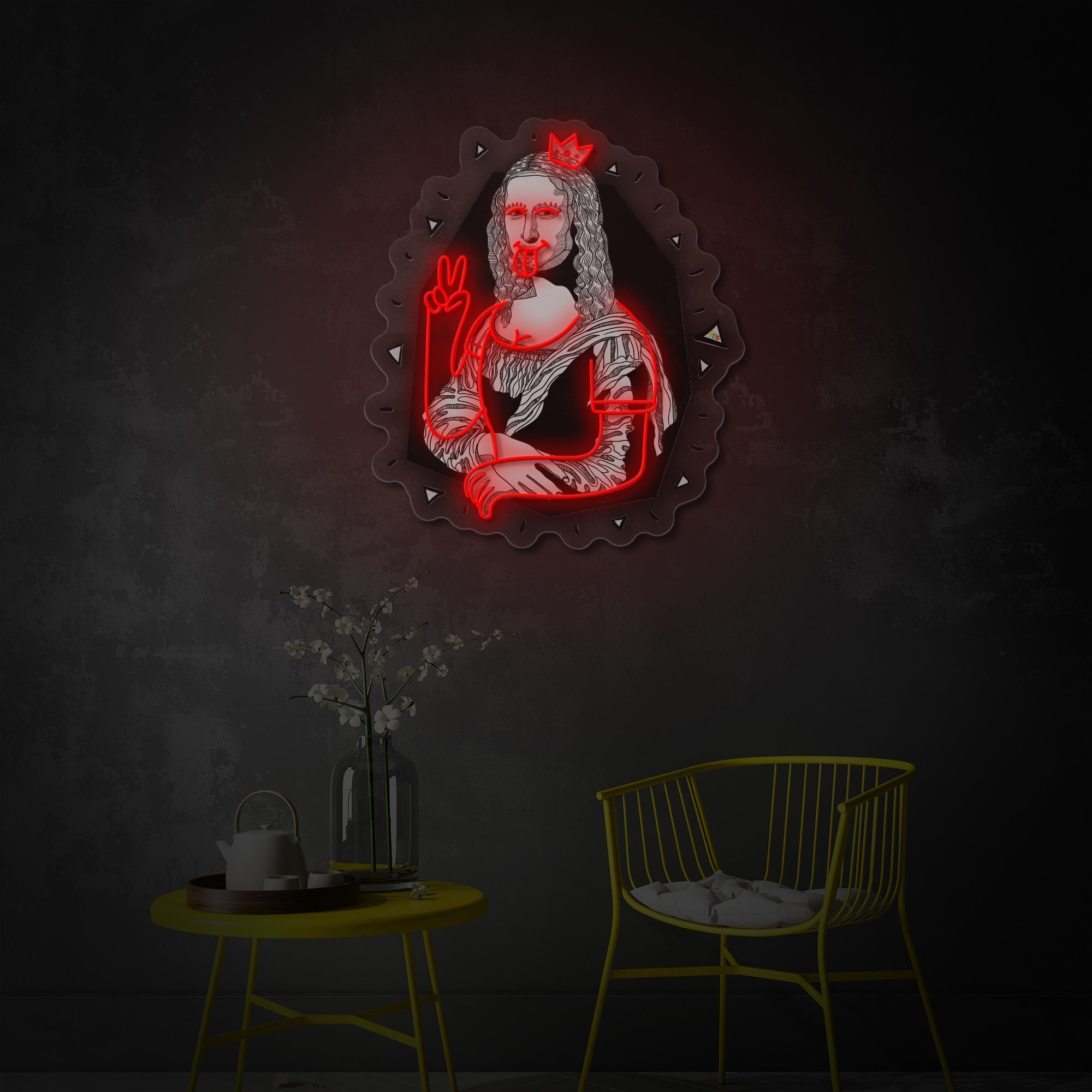 Pop Art Mona LED Neon Sign | Classic Art Remix - MEON NEON