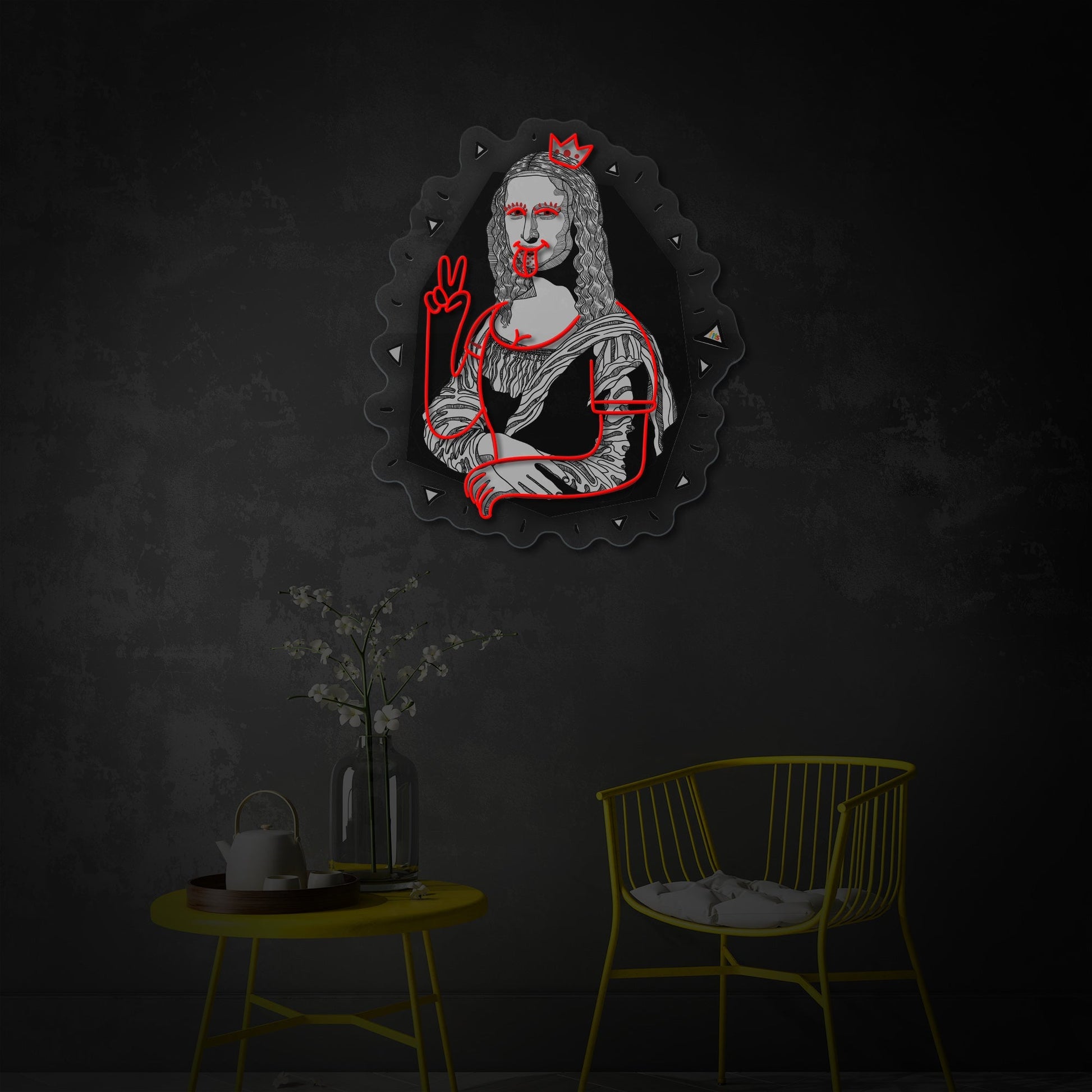 Pop Art Mona LED Neon Sign | Classic Art Remix - MEON NEON