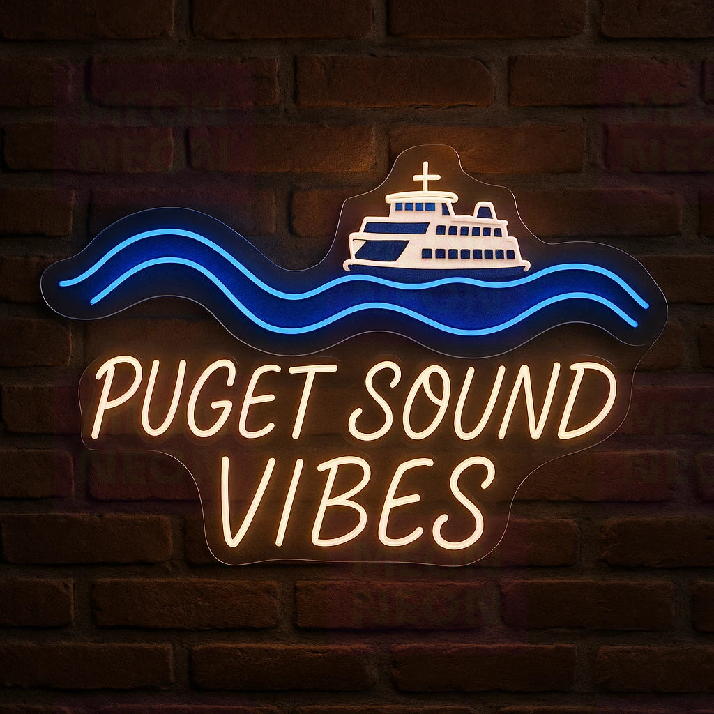 Puget Sound Vibes LED Neon Sign