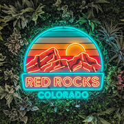 Red Rocks Colorado Neon LED Sign - MEON NEON