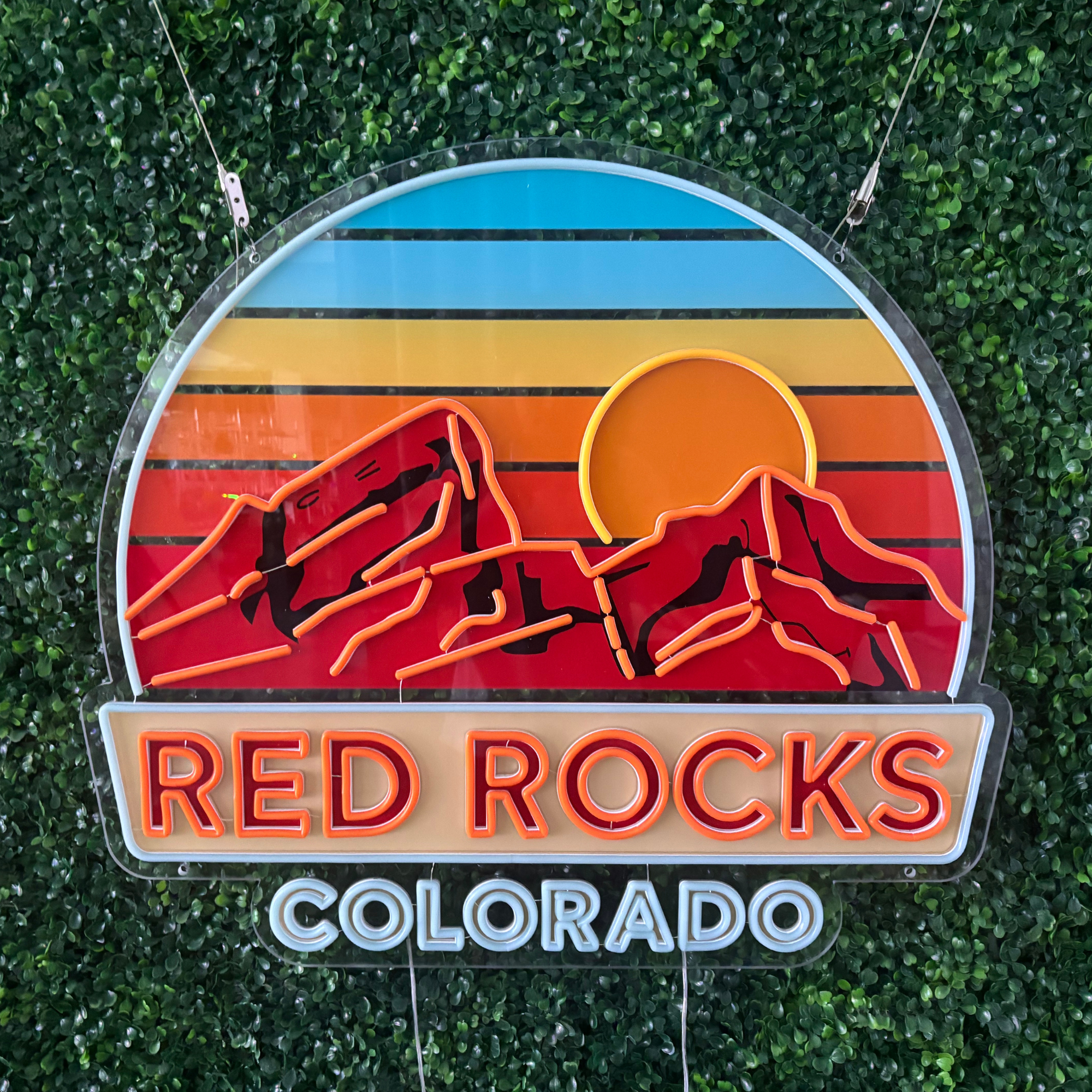 Red Rocks Colorado Neon LED Sign - MEON NEON