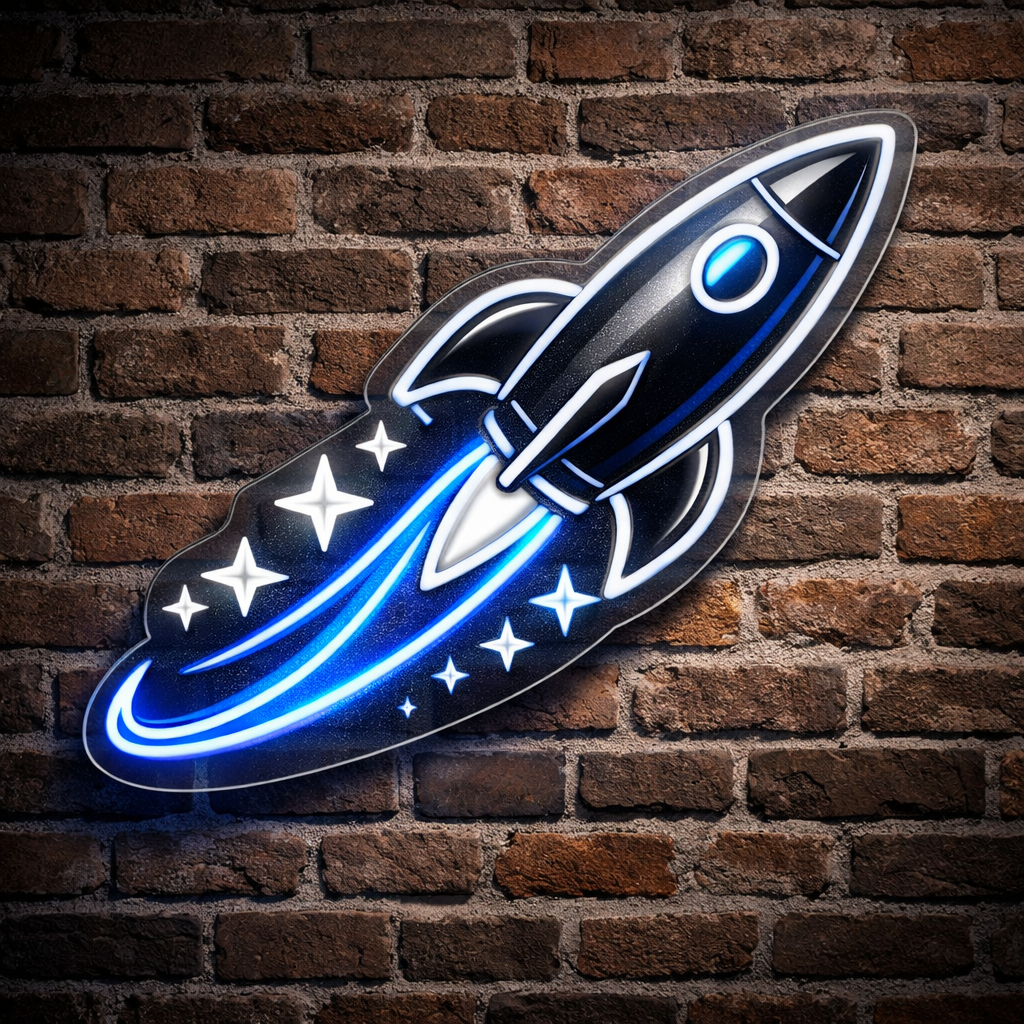 Rocket City NASA LED Neon Sign