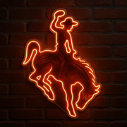 Rodeo Cowboy Bucking LED Neon Sign