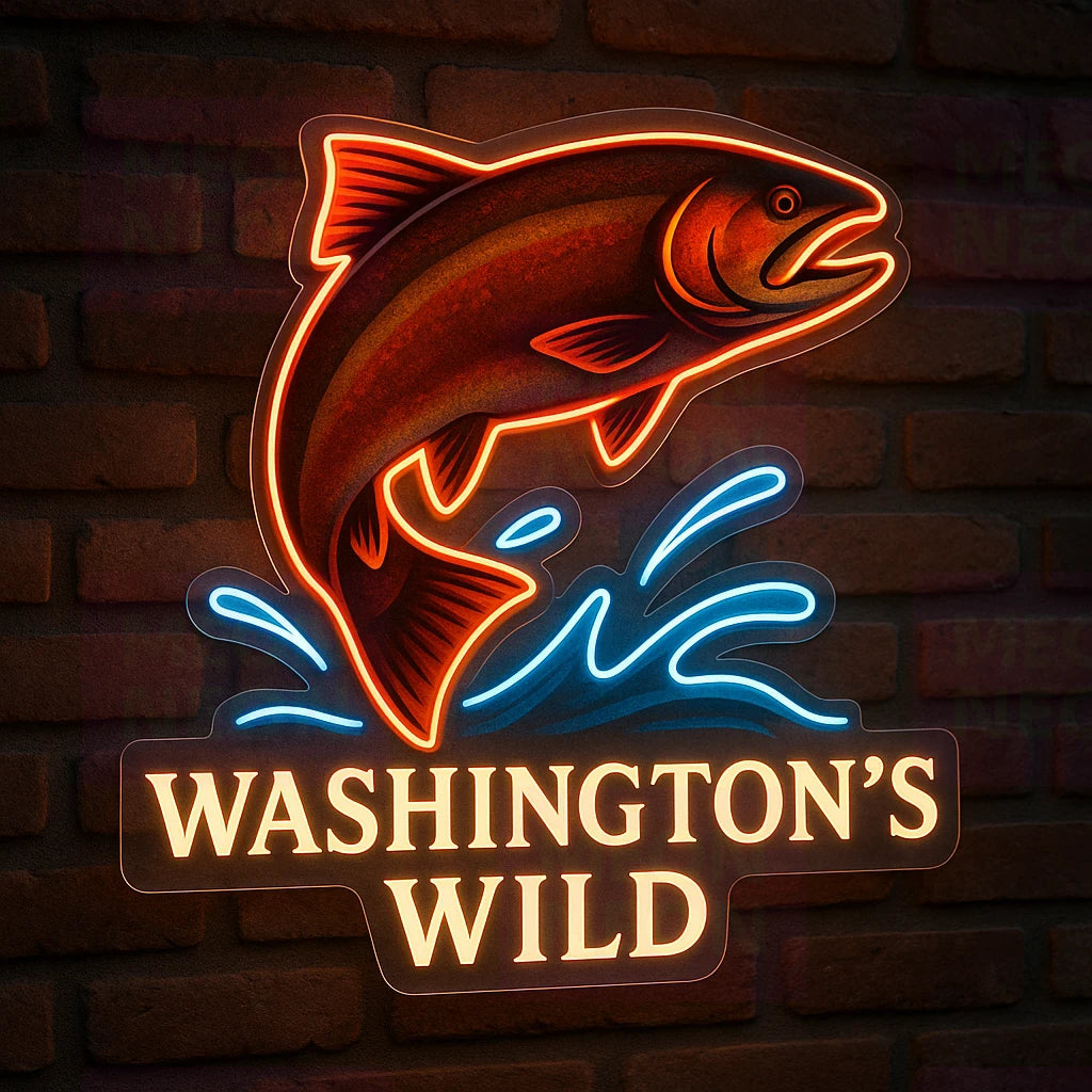 Salmon Run LED Neon Sign