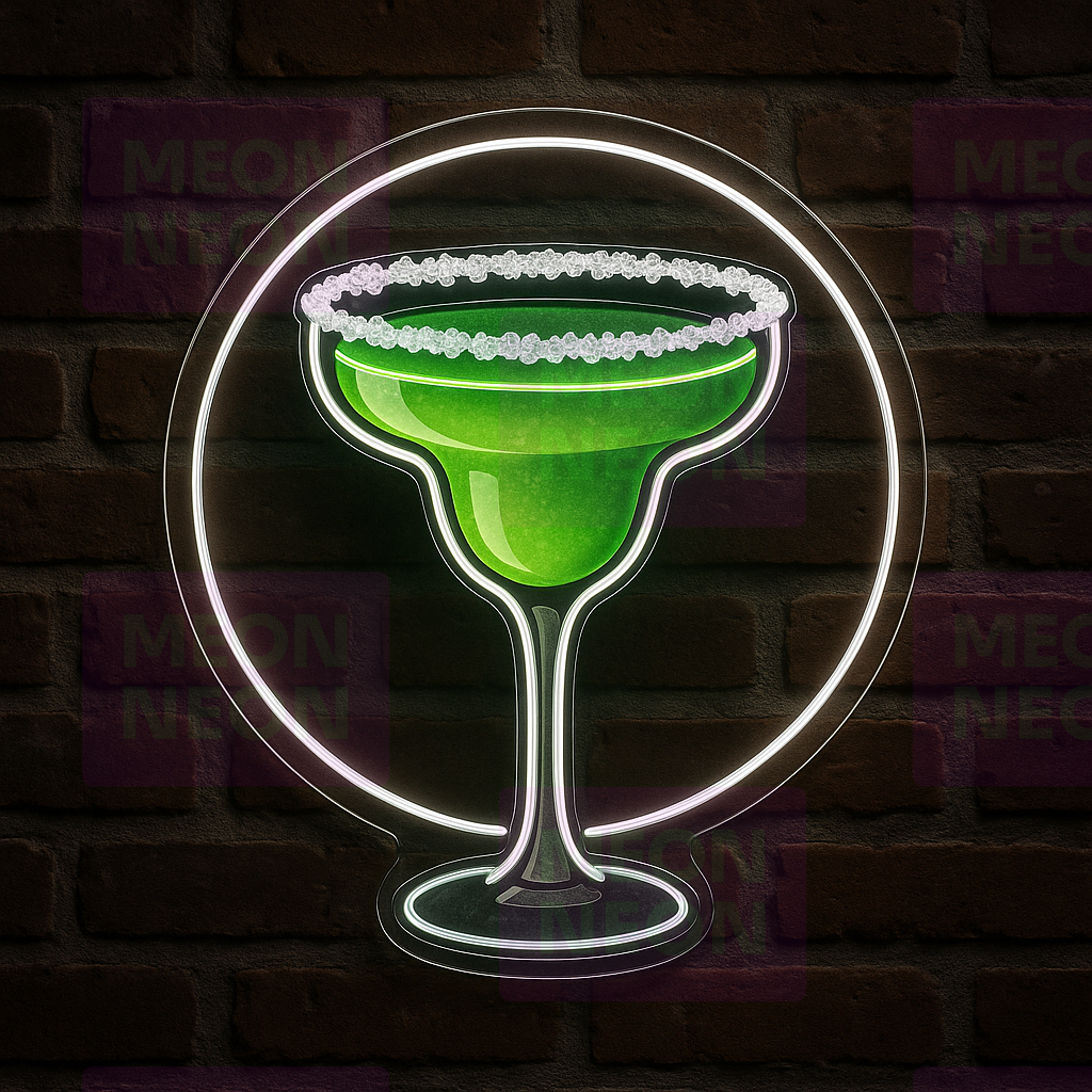 Salt Rim Circle LED Neon Sign