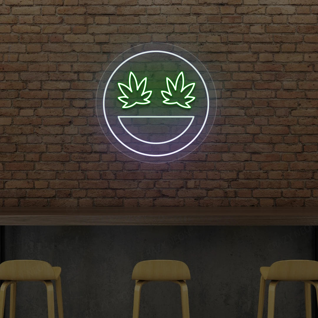 Smiley Weed Neon Sign image 4