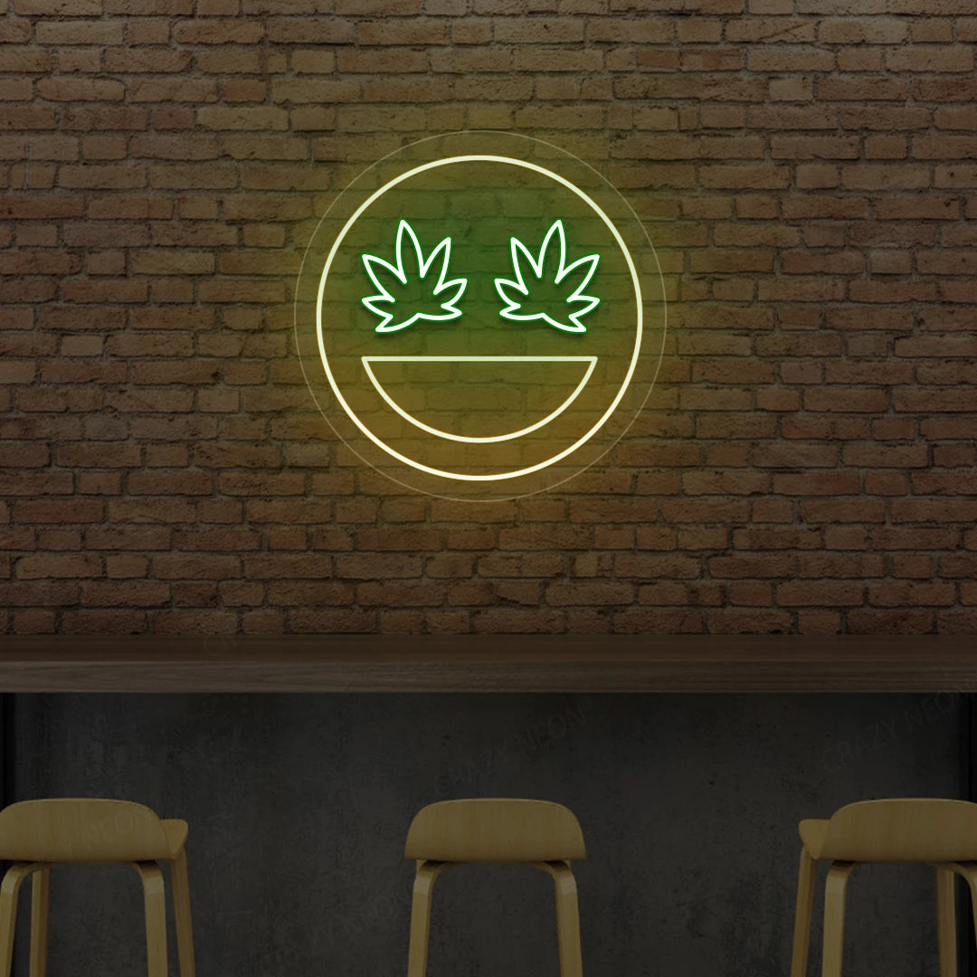 Smiley Weed Neon Sign image 6