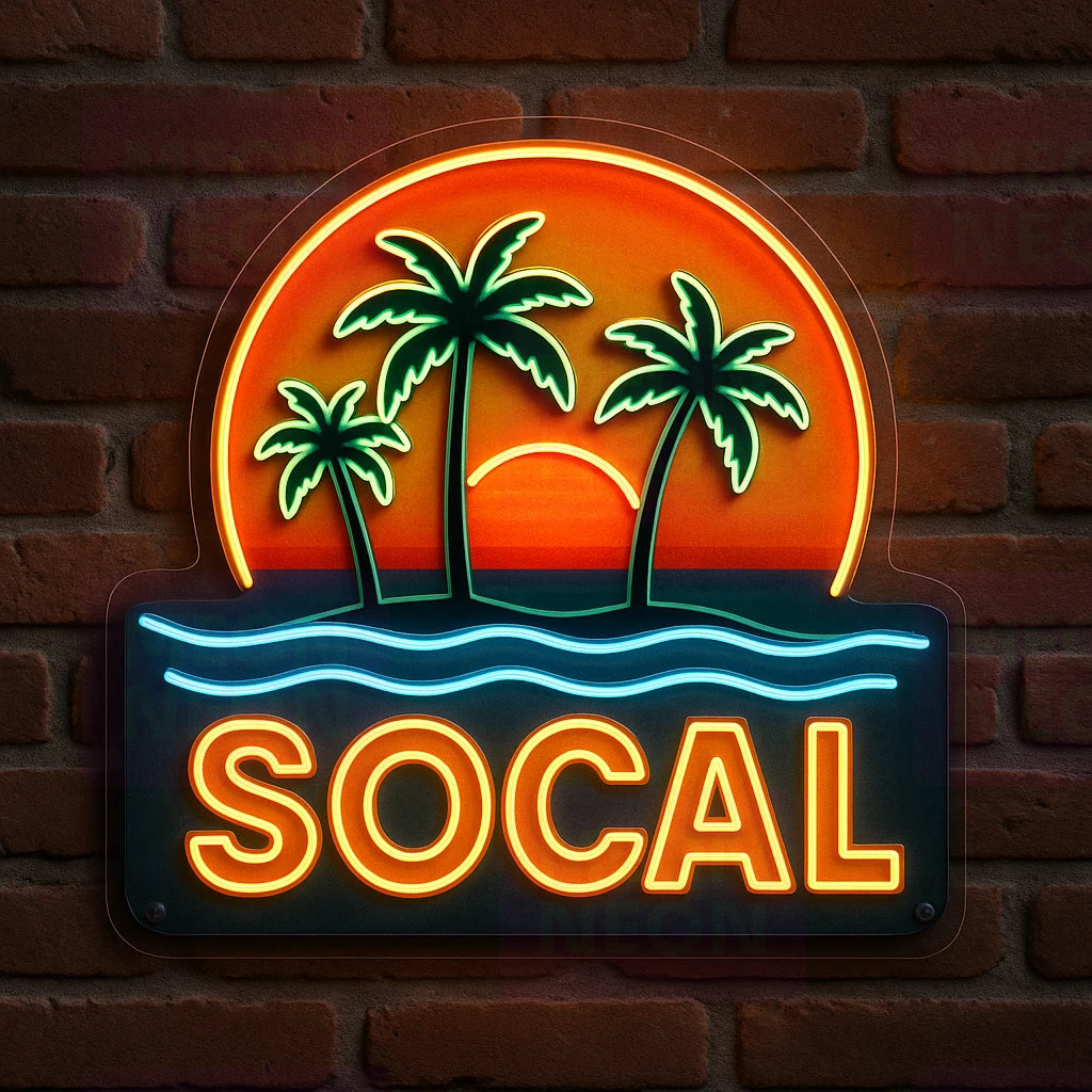 SoCal Beaches LED Neon Sign