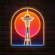 Space Needle Sunset LED Neon Sign