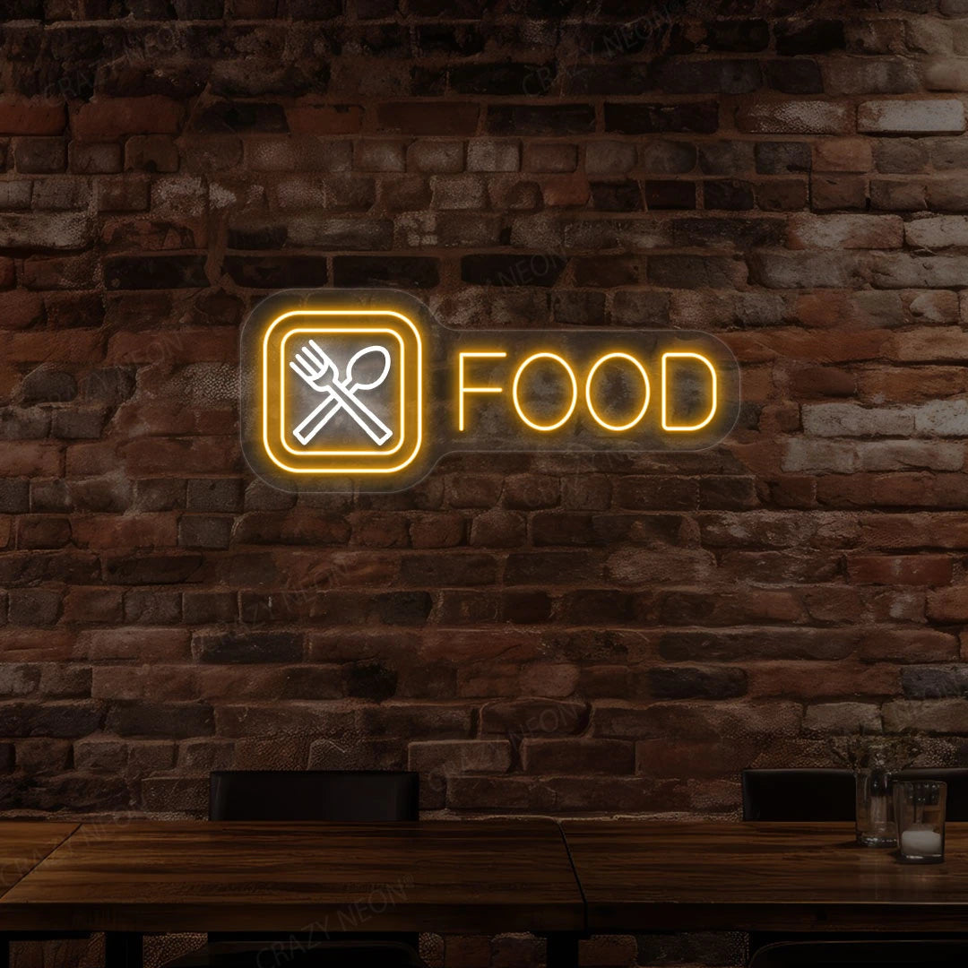 Spoon and Fork Personalized Neon Sign image 2