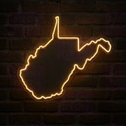 State Outline WV LED Neon Sign