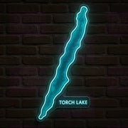 Torch Lake Turquoise LED Neon Sign