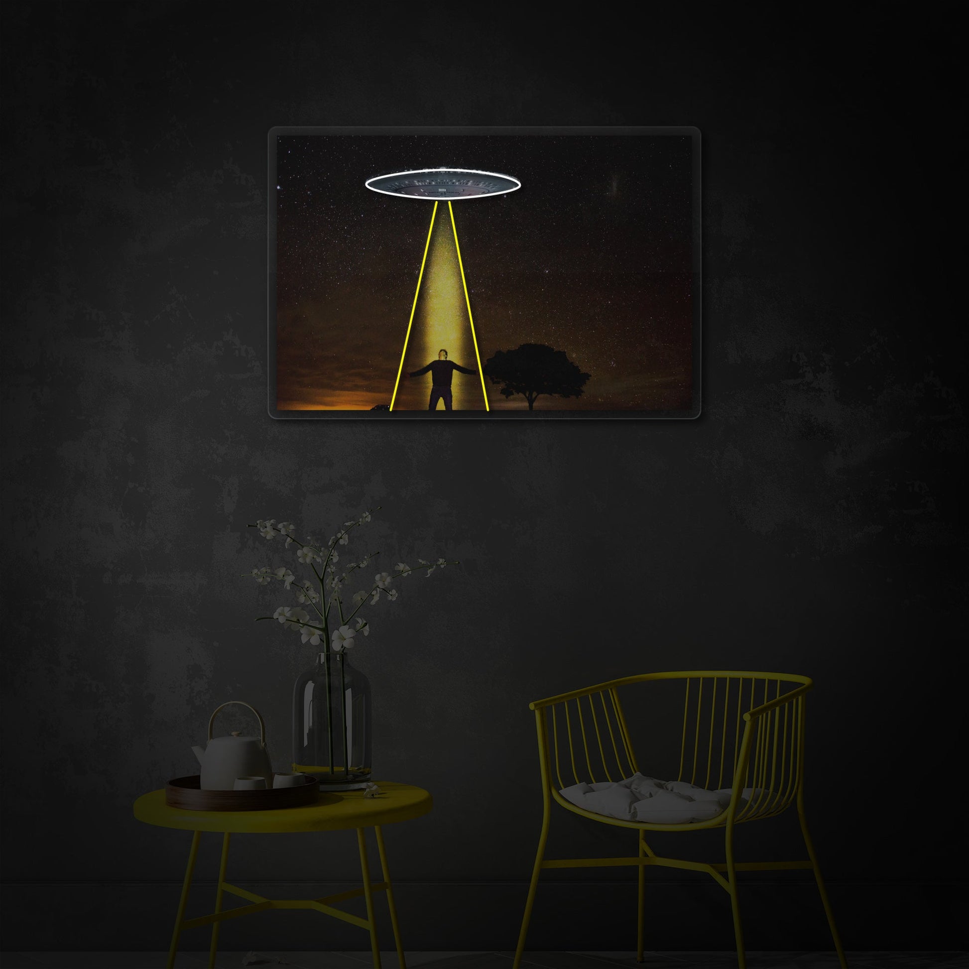 UFO Abduction LED Neon Sign | Space Wall Art - MEON NEON