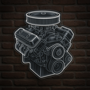 V8 Engine Block Outline