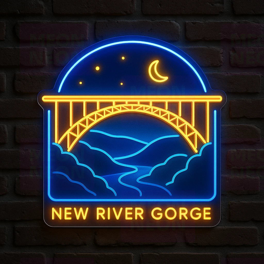 WV Bridge Icon LED Neon Sign