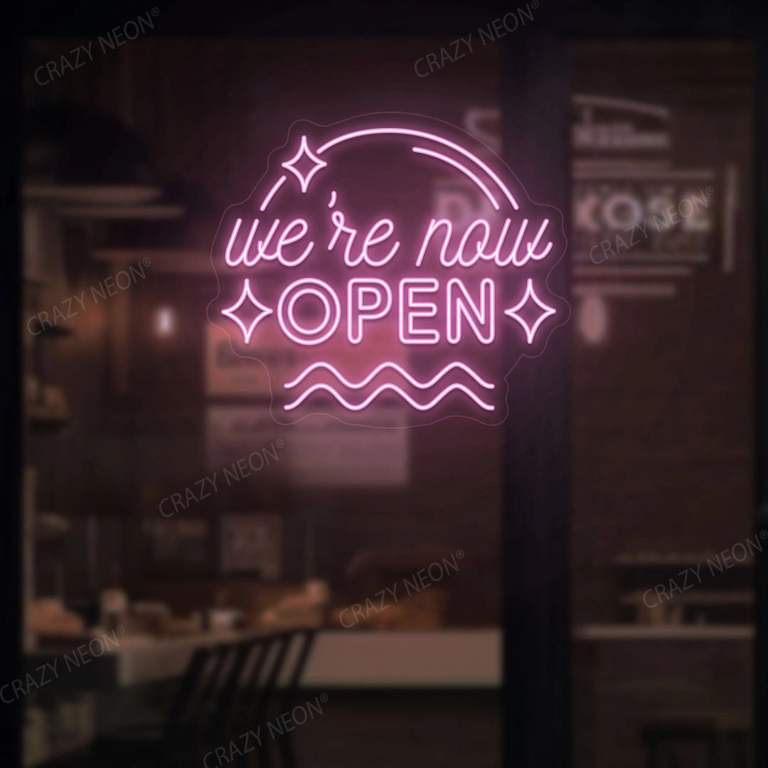 We're Now Open Sign image 2
