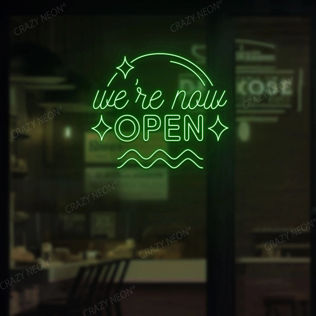 We're Now Open Sign image 4
