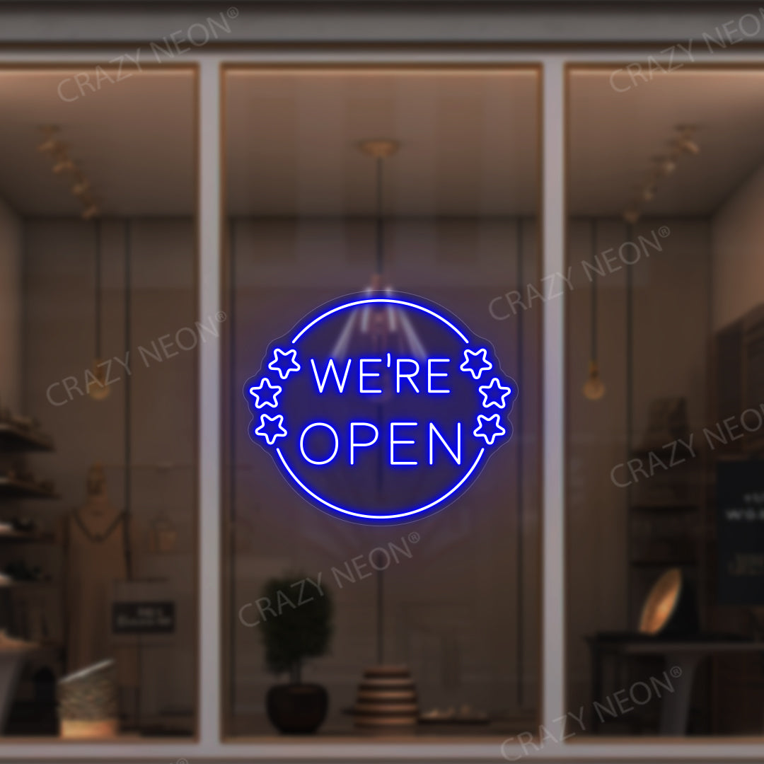 We're Open Neon Sign image 7
