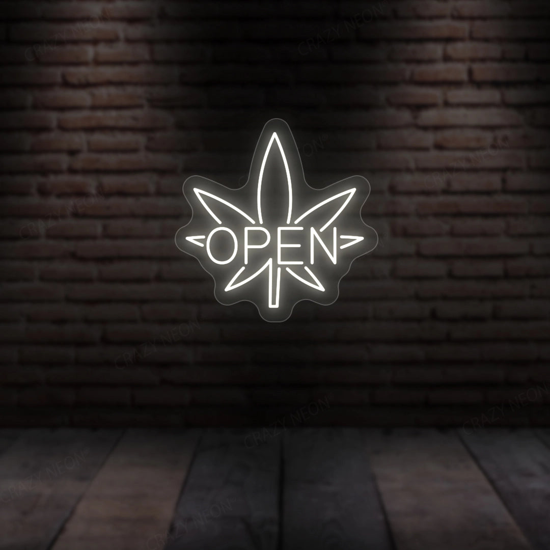 Weed Open Neon Sign image 2