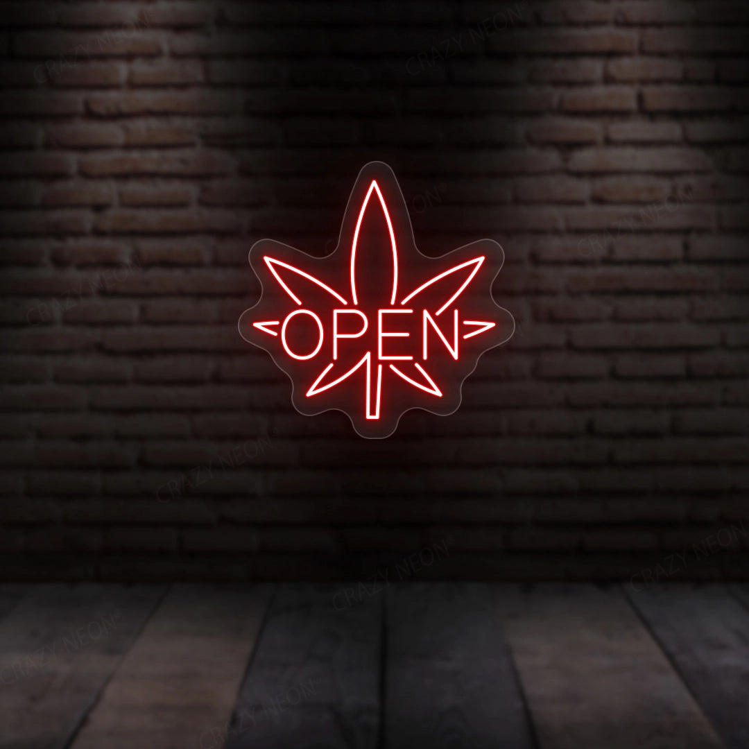 Weed Open Neon Sign image 3